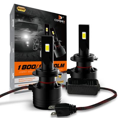 China Conpex New design auto lighting system led car headlight 65W H7 High power for car for sale