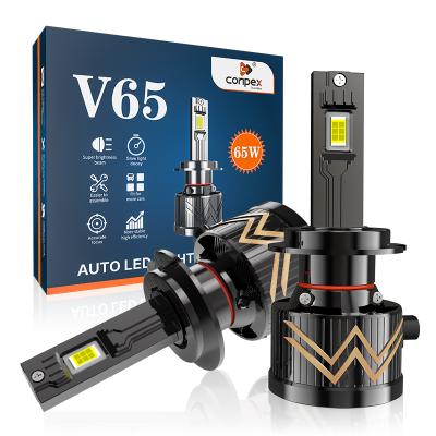 China Double fan V65 9005 Auto Lighting System 61000lm led headlight 65W high power hb3 led for car for sale