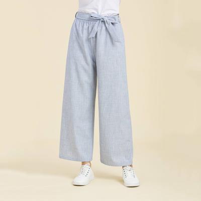 China Anti-Wrinkle/Waist Elastic Bow Office Pants Breathable High Waisted Work Pants Women Breathable Pants For Ladies for sale