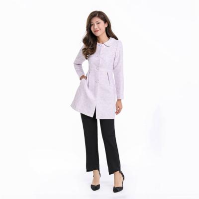 China Textured/Not Deformed Thin Women's Autumn Spring Polyester Jackets For Women's Slim Temperament Jacket Size Autumn Jackets Ladies for sale