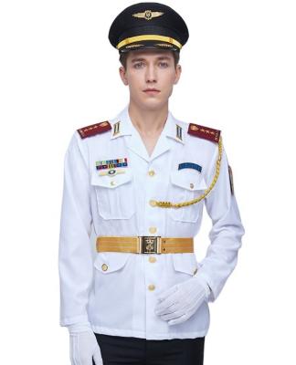 China Security Guard Uniform Shirt Design Color Officer Shirts Security Guards Classic White Uniform for sale