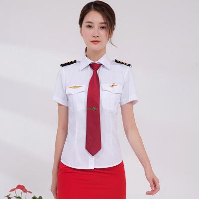 China Customized Uniform Workwear Officer Security Guard Work Uniform Shirt For Women for sale