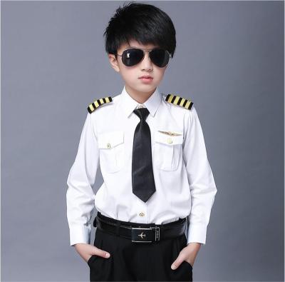 China Airline cosplay pilot performance uniform daily life custom boys uniform costume for kids for sale