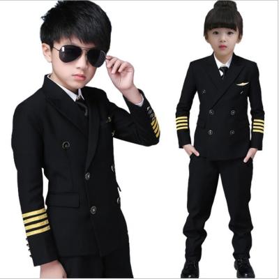 China Performance Daily Life Design Kids Airline Pilot Uniform For Performance Pilot Uniform Dress for sale