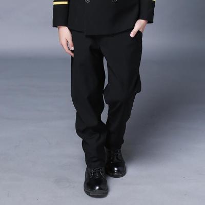 China Performance Daily Life Design Kids Airline Pilot Uniformpants Black Uniform Pants for sale