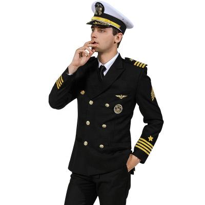 China Military Officer Uniform Navy Sailor Uniform Navy Quality With Accessories for sale