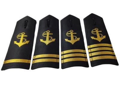 China Custom Made Military Army Epaulets Epaulet Navy Uniform Commander Shoulder Panels Nickel Free for sale