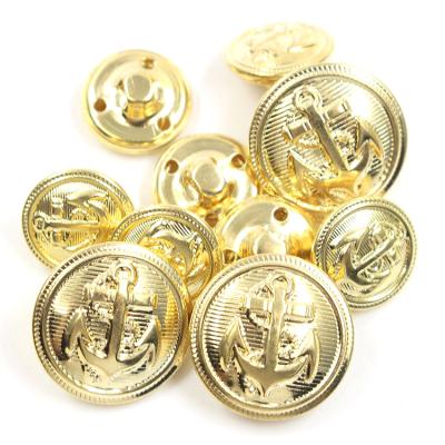 China Viable metal military uniform sewing button for uniform clothing for sale