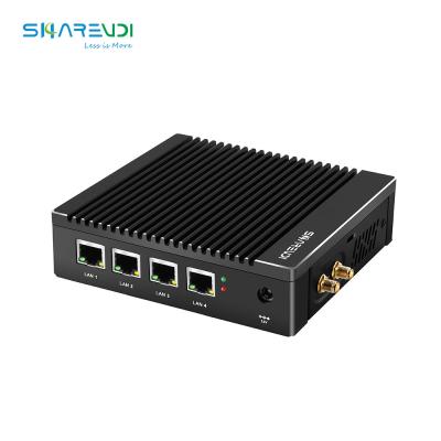 China firewall pc 4 LAN N2940 mini pc with Fanless pfsense firewall router pc for sale