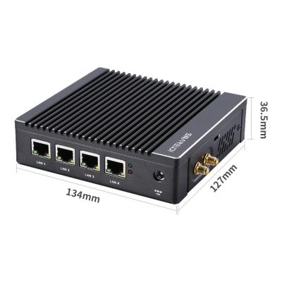 China Fanless J3160 quad core nano itx gsm 4 ethernet mini pc with sim card slot for sale