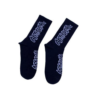 China Breathable wholesale popular custom fashion street pure colors hip-hop sports bangs men's long tube cotton socks for sale