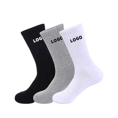 China OEM Men's Long Football Knee High Socks Custom Antibacterial Professional Treatment Copper Socks Compression Football Sports Logo Socks for sale