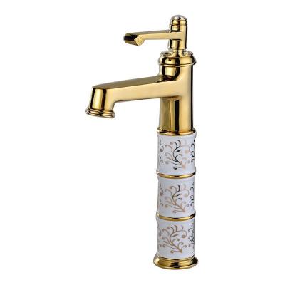 China Faucets Nanan guanshu ware china faucet hot and metered gold basin sanitary industrial high pressure cold for sale