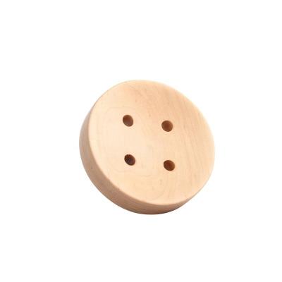 China Viable Hot Sale Wall Decoration Four Holes No Trace Wooden Buttons Coat Hooks Hanging Clothes for sale