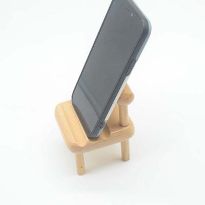 China New Products Beech Wood Mobile Phone Stand Waterproof Hot Selling Desktop Stand for sale