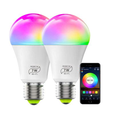 China Residential Smart Wifi LED Bulb Lamp b22 e27 10w 12w Led Light Smart Bulb With Amazon/Alexa/Google Speaker for sale