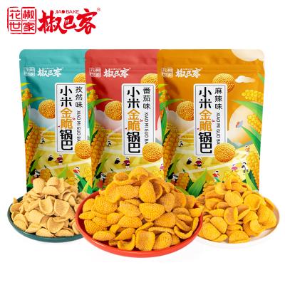 China Fried Cooked Instant Food Rice Millet RICE CHIPS Quality Supermarket Hot Selling Reliable Fast Crust Crispy Nice Price Supermarket Snacks for sale