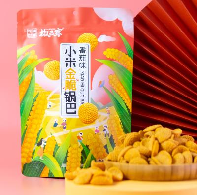 China Huajiaoshijia Natural Healthy Snacks Rice Crust 130g Chinese Flavored Millet Crisps for sale