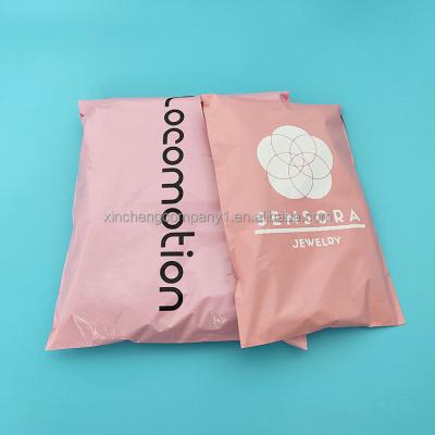 China Eco Friendly High Tenacity Custom Printed Poly Courier Mailing Packaging Postage Plastic Bags Biodegradable Pink for sale