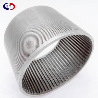 China ranura 316l de acero inoxidable 904l Johnson Wedge Wire Screens de 0.02m m en venta