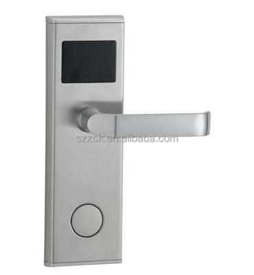 China Stainless Steel Door Lock Hotel Card Key Door Lock System Rfid Electronic Card Door Lock for sale