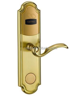 China high security hotel lock 285*73mm zinc alloy keyless security RFID card hotel door lock for sale