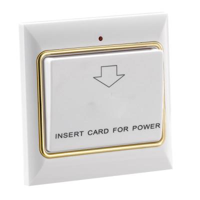 China Insert Card Switch Hotel Power Card Key Energy Saving Switches 86*86*36 for sale