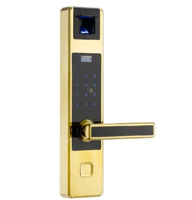 China Classic zinc alloy+acrylic smart fingerprint lock door home/office lock for villa 2020 for sale