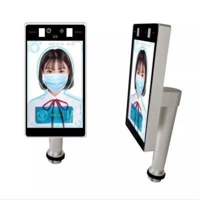 China Thermometer Face Camera Access Control Face Recognition Camera Built-in Non Contact Temperature Device for sale