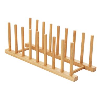 China Wholesale Eco-Freindly Drainer Storage Rack Organizer Kitchen Cabinet Wooden Dish Drying Rack for sale