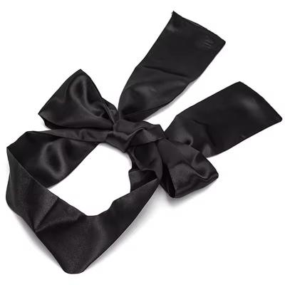 China Long size Satin Ribbon Blindfold Bondage Cuffs Eye Masks For Couple BDSM Flirting for sale