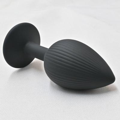 China New Design Silicone Sucker Anal Butt Plugs Anal Training Toys Friendly To Anal Game Beginners for sale