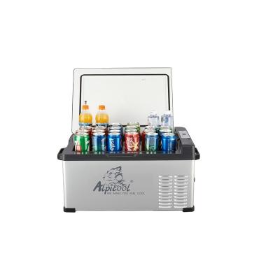 China alpicol c25 12v low battery protection 25L cooler alpicol c25 12v compact mini cooler portable boxcar fridge freezer fridge car truck rv travel for sale