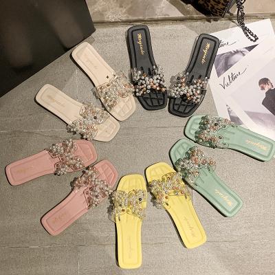 China Fashion trend fashion indoor and outdoor non-slip masonry sandals women's decorative slippers for sale