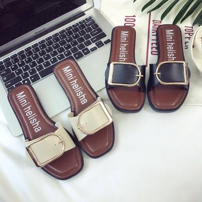 China Fashion trend fashion indoor and outdoor non-slip masonry sandals women's decorative slippers for sale