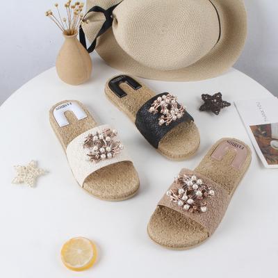 China Fashion trend fashion indoor and outdoor non-slip masonry sandals women's decorative slippers for sale