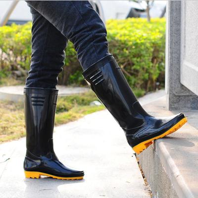 China High quality waterproof non-slip wear-resistant shoes fishing high car wash tube men's raining boots for sale