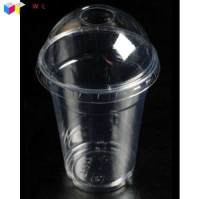 China Food Grade Single Wall Custom Printing Plastic PET PP PE Cup Juice Ice Cream Cup for sale