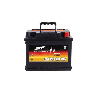 China Starting Battery 12V62Ah DIN62MF Car Battery For High Performance Wholesaler Low Temperature Maintenance Free Start for sale