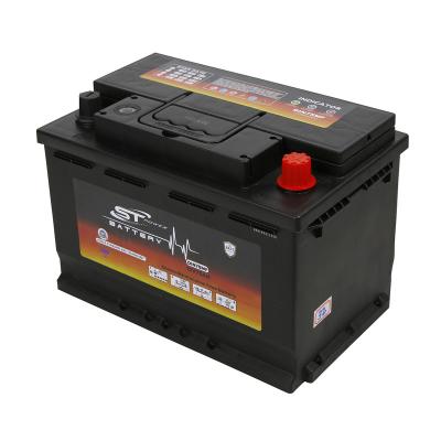 China Starting Battery DIN75 12V 75Ah Maintenance Free Car Starting Battery for sale