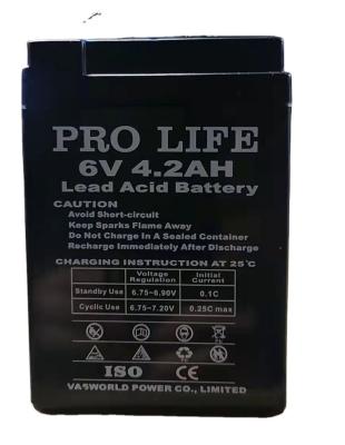 China 6V4.2H VRLA/ Valve Regulated Lead Acid Battery for sale