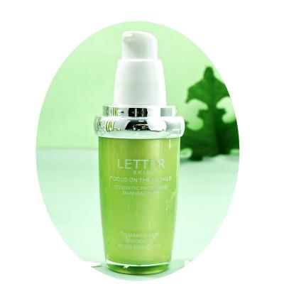 China OTHER Rich Natural Green Covering Packaging Container Premium Product 30ml Plastic Replenishing Lotion Water Cosmetic Bottle With Pump for sale