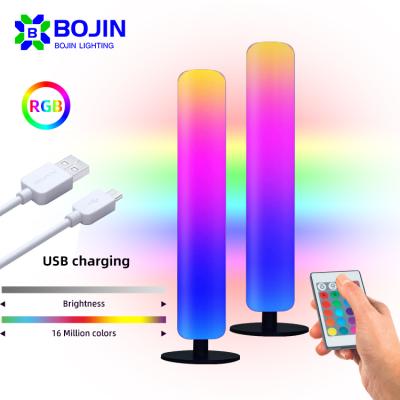 China Modern Top Selling Portable Decorative Creative Desk Light RGB Table USB Charging LED Night Modern Remote Control Light for sale