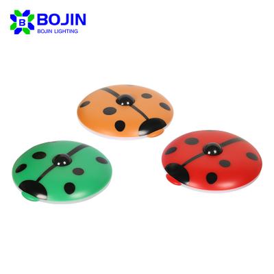 China Modern Cute Portable Wall Hanging 1Watt LED Sensor Switch Shape Ladybug Cartoon Design Indoor Night Light for sale