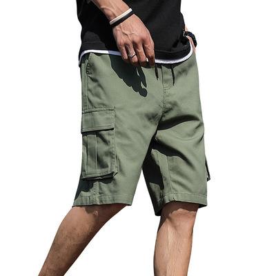 China Anti-wrinkle Summer Hip Hop Man Solid Color Style Cool Cotton Customize Elastic Vacation Beach Wear Short Men's Pants for sale