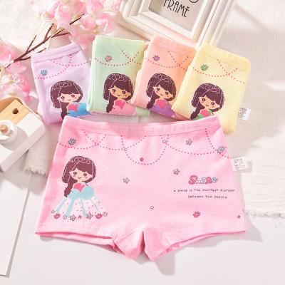 China Wholesale Caroon Antibacterial Children Underwear Lovely Printing Girls Panties Cotton Babies Underwear for sale