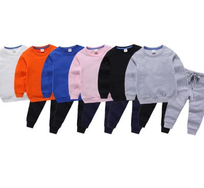 China Custom Logo Eco-Friendly Kids Tracksuits Sets Spring Clothes 100% Cotton Activity Tracksuit Toddler Boys Jogger Set for sale