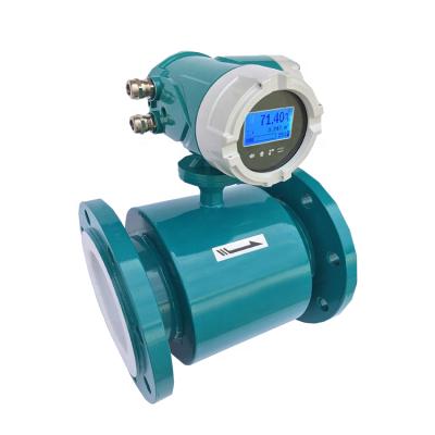 China 0.2% Accuracy Liquid Water Dirty Water Electromagnetic Flow Meter Measurement Price With LED Display for sale