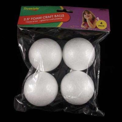 China Christamas Decoration 100mm Polystyrene Styrofoam Foam Modeling Ball for sale