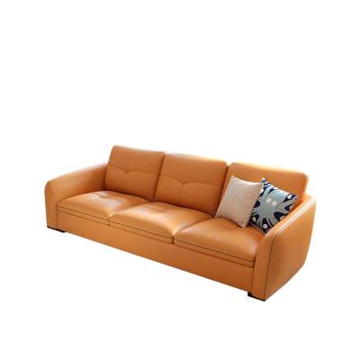 China Factory Customization Leather Sofa Set Living Room Furniture Comfortable Luxury Genuine Leather Sofa 1 Full Set For Living Room for sale